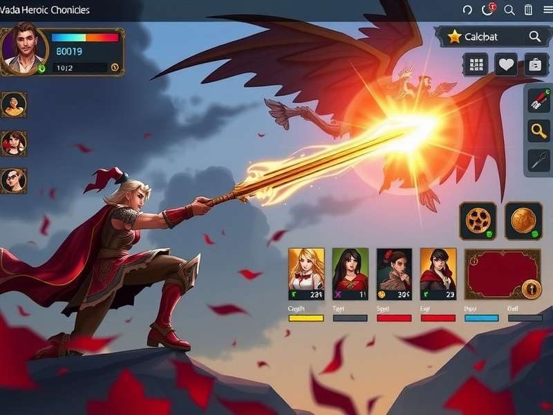 Vada Heroic Chronicles character customization interface